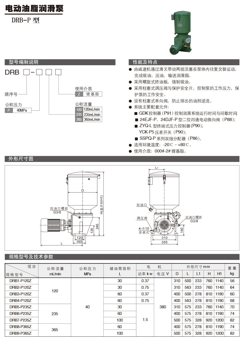 电动油脂润滑泵DRB-P型参数.jpg
